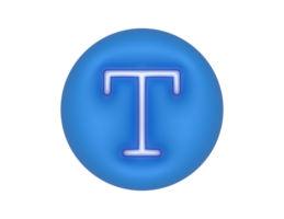 Text bearbeiten Blau Kreis Taste transparent Hintergrund png