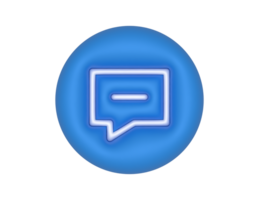 Chat Blue Circle transparent background png