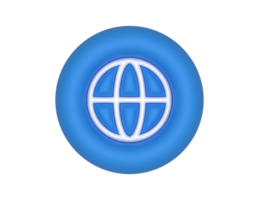 bleu cercle à l'échelle mondiale transparent Contexte png