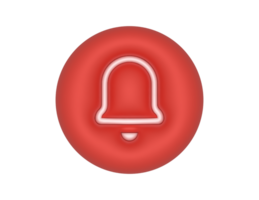 Notification Bell Red Circle png