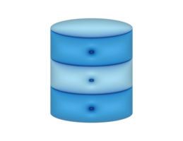 Blau Datenbank Server png