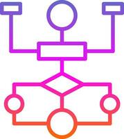 Flow Chart Vector Icon Design