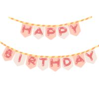 Birthday party elements png