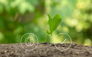 un eco tecnología, natural conceptos y ambiental tecnología conceptos foto