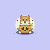 the best illustrations of cute and adorable pumpkins vector