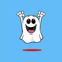 the best illustrations of cute and adorable ghosts vector