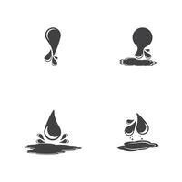 Dripping Liquid icon and symbol template vector