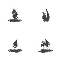 Dripping Liquid icon and symbol template vector