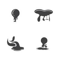 Dripping Liquid icon and symbol template vector