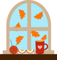 Fenster im Herbst png