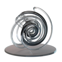 form spiral frisör 3d ikon png