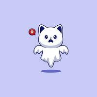 the best illustrations of cute and adorable ghosts vector