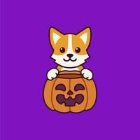 the best illustrations of cute and adorable pumpkins vector