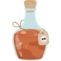 Halloween spell bottle png