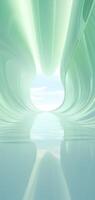 A water way with a light through it photo