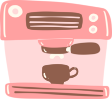 Espresso Kaffee Maschine eben Design png