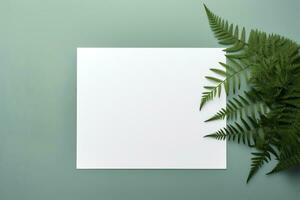 christmas card with branches photo