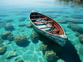 boat in the sea photo