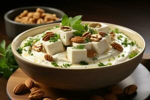salad with feta cheese photo