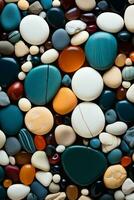 collection of semiprecious natural stones photo