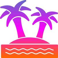 Island Vector Icon Design