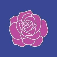 sencillo vector Rosa logo flor