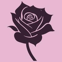 sencillo vector Rosa logo flor