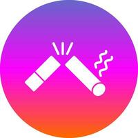 Broken Cigarette Vector Icon Design