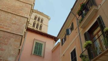 View of the courtyard of Palma de Mallorca video