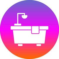 Bathtub Vector Icon Design