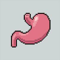 Pixel art illustration Stomach. Pixelated Stomach. Stomach icon pixelated for the pixel art game and icon for website and video game. old school retro. vector