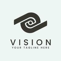 vision logo vector illustration design