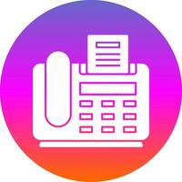 Fax Machine Vector Icon Design