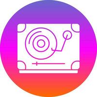 Turntable Vector Icon Design