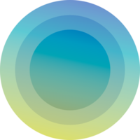 round button vibran circles in color gradient PNG