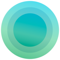 round button vibran circles in color gradient PNG