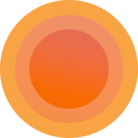 round button vibran circles in color gradient PNG