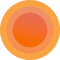 round button vibran circles in color gradient PNG