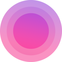 round button vibran circles in color gradient PNG