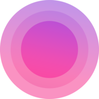 round button vibran circles in color gradient PNG