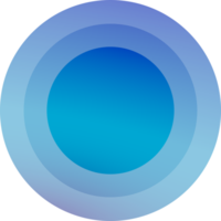 rond bouton vibran cercles dans Couleur pente png