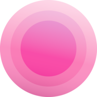 rond bouton vibran cercles dans Couleur pente png