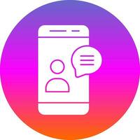 Online CHat Vector Icon Design