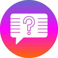 Question Vector Icon Design