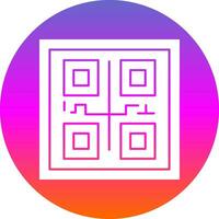 diseño de icono de vector de código qr