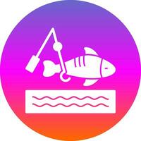 diseño de icono de vector de pesca