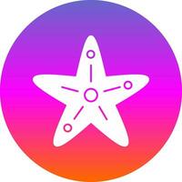 diseño de icono de vector de estrella de mar