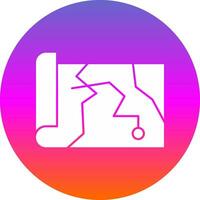 Treasure Map Vector Icon Design
