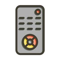 Remote Control Vector Thick Line Filled Colors Icon For Personal And Commercial Use.