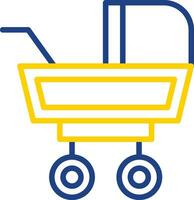 Baby Buggy Vector Icon Design